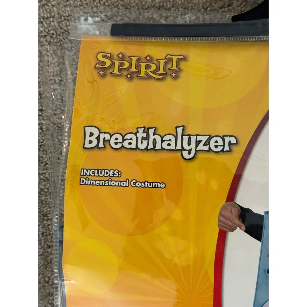 Spirit Halloween Adult Breathalyzer‎ Costume NEW Funny Party Drinking Blow Here - Picture 4 of 10